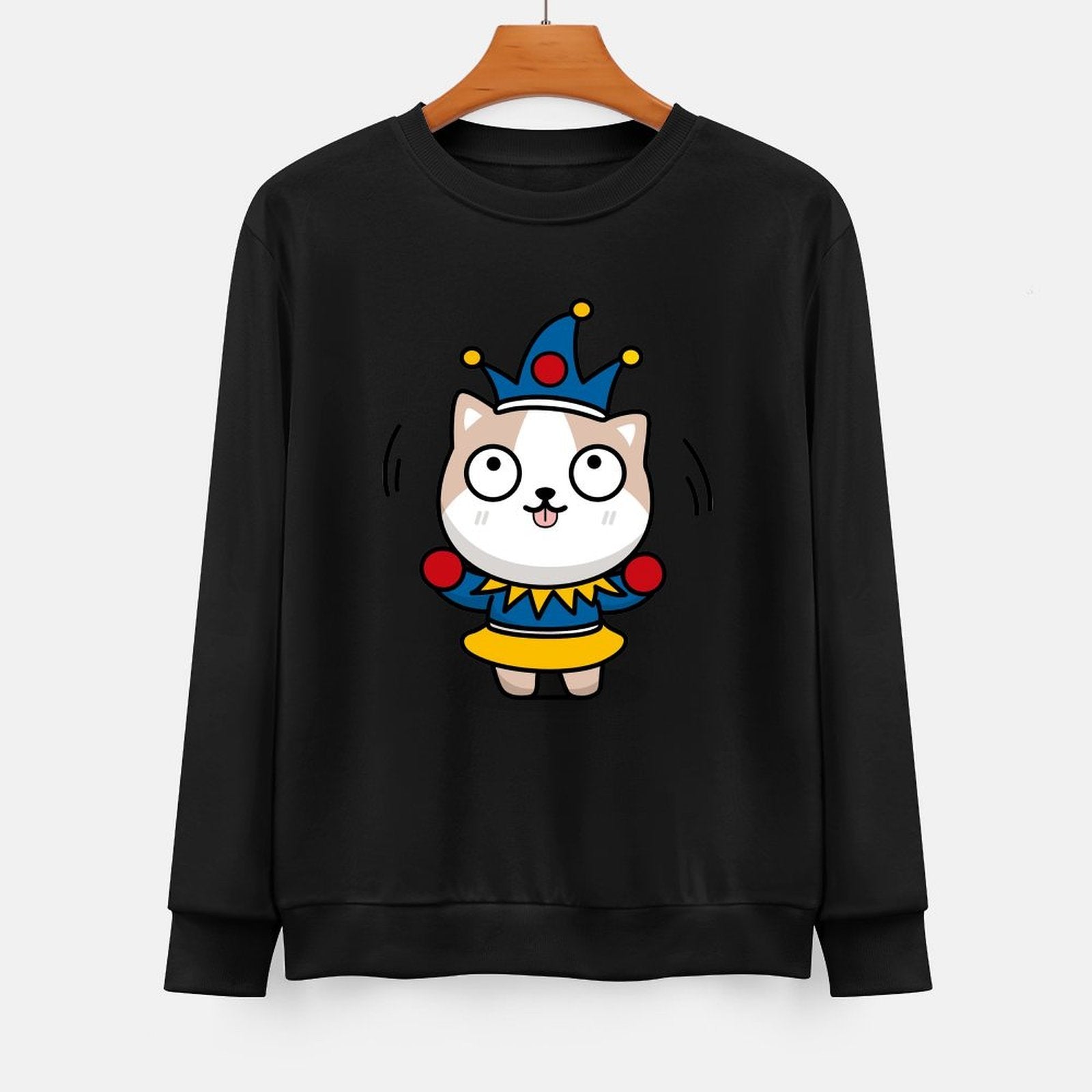 Front Patterned Long Sleeve TopStudio Comfort